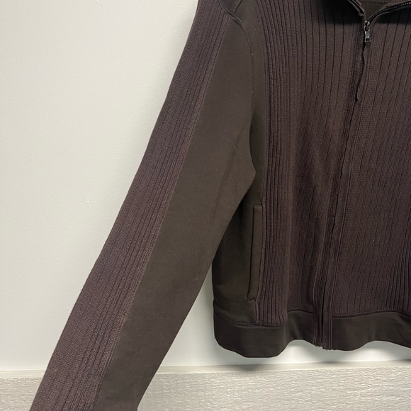 Calvin Klein Zip Up Sweater Top L - Picture 3 of 5
